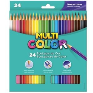Lápis de Cor - 24 cores - Multicolor (Faber)