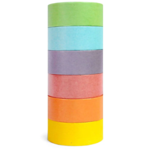 Kit com 6 Washi Tapes - Tom Pastel