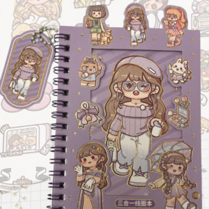 Caderninho de adesivos - Kawaii - Importado