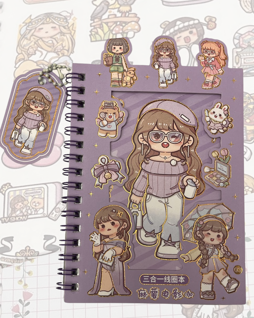 Caderninho de adesivos - Kawaii - Importado
