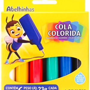 Cola colorida - 6 cores - Acrilex