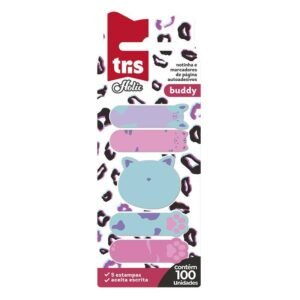 Notas Autoadesivas Memo Note Holic Pets- 1 bloco com 75 Folhas - Tris