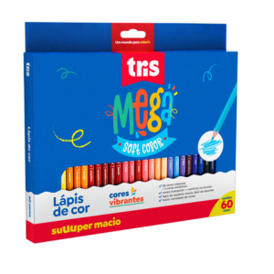Lápis de Cor Mega Soft Color - 60 cores