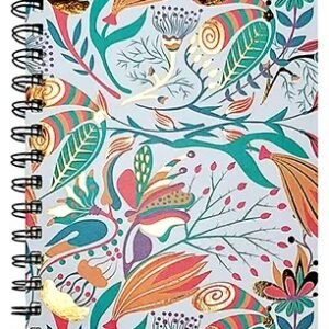Caderno Diário Espiral - Folhas - 80 folhas - Kaz