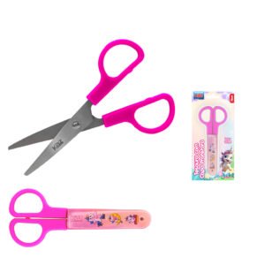 Tesoura escolar com capa protetora (12 cm) - Unicórnio - Kaz