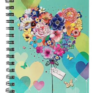 Caderno Diário Espiral - Coração - 80 folhas - KAZ