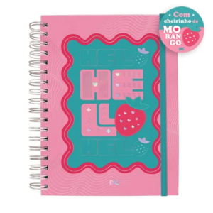 Caderno Smart Colegial - Capa Dura - 160 folhas - Hello - Dac