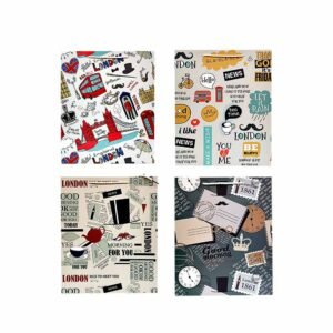 Sacola para presente estampada 18 x 23 x 10 (viagem) - Kaz