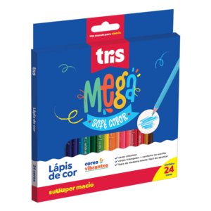 Lápis De Cor Mega Soft Color - 24 Cores