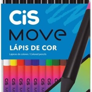 Lápis de Cor - 12 cores - Cis Move - Cis