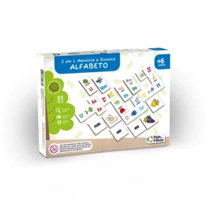 Alfabeto em Madeira - 51 peças - Pais e Filhos