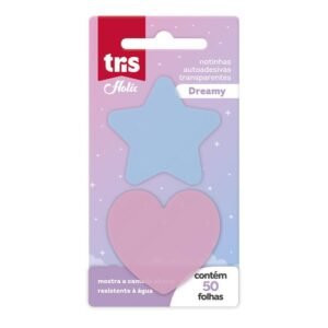 Notas Autoadesivas Transparente Holic Dreamy - 2 Blocos x 25 Folhas