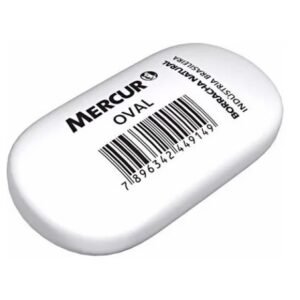 Borracha oval branca - Mercur