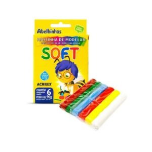 Massa de Modelar Soft - 6 cores | Acrilex | Massinha de modelar