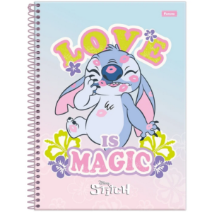 Caderno Universitário Stitch Foroni (20x27,5) - 80 folhas