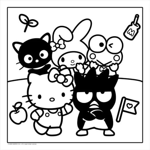 Livro de colorir - Cozy Hello Kitty - Mood - Imagem 2