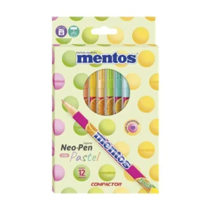 Caneta hidrográfica Neo Pen Mentos (cor pastel) - 12 un. - Compactor