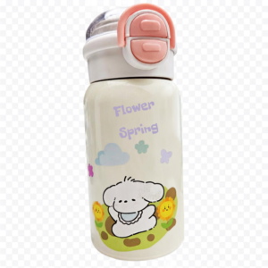 Garrafa térmica de aço inoxidável  com design de cachorro 350ml