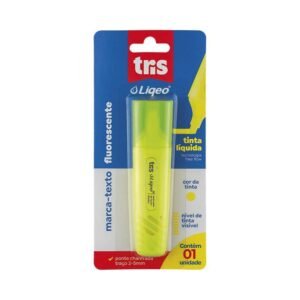 Marca-texto Liqeo Flat Amarelo - Cartela